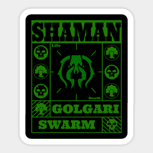 Golgari Swarm | Shaman | MTG Guild Black on Green Design Sticker